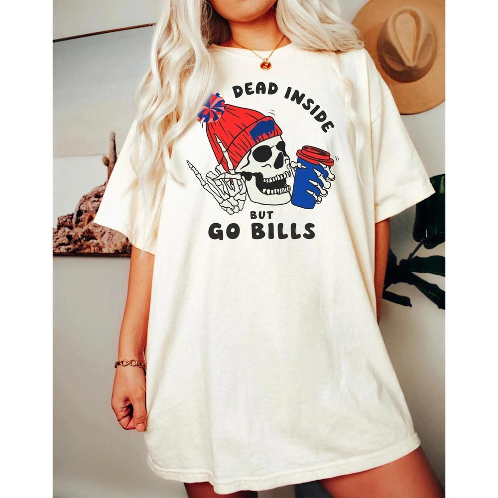 Buffalo Fan T-Shirt 716 Buffalo Mafia Bill Shirt Halloween Skeleton Shirt